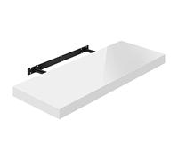 WOLTU Estante de Pared Tablero Flotante Libre de CD DVD Libro Tablero de Madera 70x22,9x3,8cm, Blanco, RG9479ws