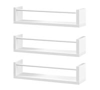 WOLTU Estanteria de Pared para Libros Infantiles, Libreria Infantil Montada en Pared con 3 Estantes, Libreria Montessori para Habitación Infantil y Jardin Infancia, Forma Nube, Blanco, RG9508ws