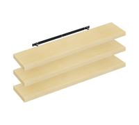 WOLTU Estantería Flotantes Baldas 110cm, Juego de 3 Estante para Pared de Tablero de Madera RG9316kei-3