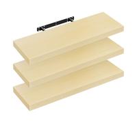 WOLTU Estantería Flotantes Baldas 70cm, Juego de 3 Estante para Pared de Tablero de Madera RG9369kei-3