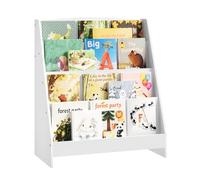 WOLTU Estanteria Infantil, Libreria Montessori con 4 Niveles, Estantería Llibros Infantil de MDF, Librería para Guarderías y Habitación para Niños, 61x70x30 cm, Blanco