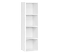 WOLTU Estantería Libreria, Columna Alta | con 4 Cubos Compartimentos, Estantes de Piso para Exposición, para Oficina, Habitacion y Estudio Juvenil, 30x24x106cm