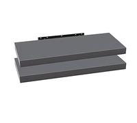 WOLTU Estanteria Pared Flotante, Juego de 2 de Madera de MDF, para Salón, Cocina, Pasillo RG9318dgr-2