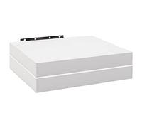 WOLTU Estanteria Pared Flotante, Juego de 2 Estante de Madera de MDF, para Salón, Cocina, Pasillo, Blanco, RG9365ws-2