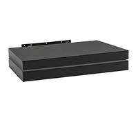 WOLTU Estanteria Pared Flotante, Juego de 2 Estante de Madera de MDF, para Salón, Cocina, Pasillo, Negro RG9368sz-2