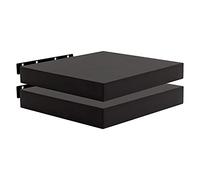 WOLTU Estanteria Pared Flotante, Juego de 2 Estante de Madera de MDF, para Salón, Cocina, Pasillo, Negro RG9371sz-2