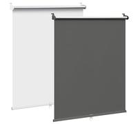 WOLTU Estor Enrollable Opaco sin Taladrar, Persiana Térmico para Interior, Protección Solar y Visual, Sin Cuerda, Estor con Pinzas para Ventanas y Puertas, 95x150 cm, Antracita