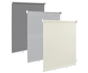 WOLTU Estor Enrollable Vertical para Exteriores, Beige 100x240 cm