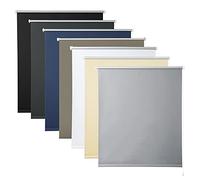 WOLTU Estor Opaco sin Taladrar, Persiana Enrollable, 110 x 160 cm, Estores Enrollables Blackout Termicos, con Cadena, para Puertas y Ventanas, Protección Privacidad, Gris
