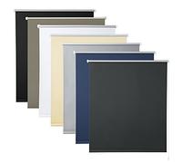 WOLTU Estor Opaco sin Taladrar, Persiana Enrollable, 120 x 210 cm, Estores Enrollables Blackout Termicos, con Cadena, para Puertas y Ventanas, Protección Privacidad, Antracita