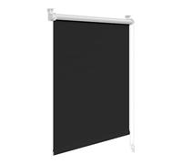 WOLTU Estor Opaco sin Taladrar, Persiana Enrollable, Estores Enrollables Blackout Termicos para Puertas y Ventanas, Protección Privacidad, 90x210 cm [Ancho de Tela: 86 cm], Negro
