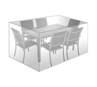WOLTU Funda Protectora de Muebles Jardín, Cubierta de Conjunto de Muebles PE, para Sofá Exterior Impermeable, Anti-UV, a Prueba de Polvo y Viento, 242x162x100 cm