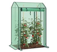 WOLTU Invernadero Jardín Tipi, Puerta de Cremallera, Verde, para Tomates | Ojetes; Estructura de Acero; Lianas; Plantas Trepadoras; Jardín