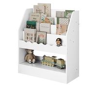 WOLTU Libreria Infantil Blanca, Estanteria de Almacenaje para Niños, Estanteria Libros Infantil de 4 Niveles, para Jardin de Infancia y Habitacion de Niños, 70x30x80 cm