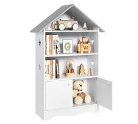 WOLTU Librería Infantil, Librero Organizador, Estante | para Niños con 3 Estanterías Abiertos, Multiusos, para Dormitorio, Blanca