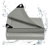 WOLTU Lona Impermeable Exterior 1,5x2 m de PE 140 g/m², Lona Protectora Resistente a Intemperie y a Rayos UV, para Jardín, Piscina y Remolque, Gris