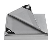 WOLTU Lona Impermeable Exterior 4x6 m de PE 140 g/m², Lona Protectora Resistente a Intemperie y a Rayos UV, para Jardín, Piscina y Remolque, Gris