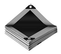 WOLTU Lona Impermeable Reforzada con Ojales 3x4m Gris-Negro