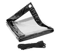 WOLTU Lona Transparente en PVC Impermeable con Ojales Anti-UV 2x1m