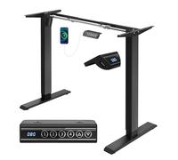 WOLTU Marco de Mesa Elevable, Estructura de Escritorio Elevable Eléctrico, Escritorio Regulable en Altura Ergonomica, Entre 72-120 cm, con Función de Memoria y Proteccion Anticolision, Negro
