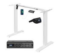 WOLTU Marco de Mesa Elevable, Estructura de Escritorio Elevable Eléctrico, Escritorio Regulable en Altura Ergonomica, Entre 72-120 cm, con Función de Memoria y Proteccion Anticolision, Blanco