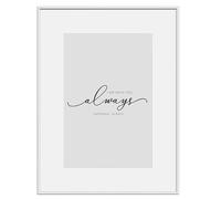 WOLTU Marco para Fotos A4 21x29,7cm, Marcos de Metal, Marco de Fotos de Aluminio Plateado con Plástico Marco para Fotografías Flores Secas Documentos Certificados, BR9956sb