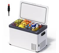 WOLTU Nevera Eléctrica para Coche 30L, Refrigerador Portátil Modo Eco, Congelador de Compresor DC 12/24 V, Mini Nevera Portátil para Camping, Viaje, Coche, Barco
