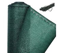 WOLTU Pantalla de Privacidad 1x6 m, Pantalla HDPE 150 g/m² para Balcón Jardín, Protección de Privacidad Recortable, Resistiente al Viento y Polvo, Protección UV, Verde