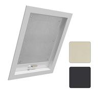 WOLTU Persiana Enrollable Ventana de Techo sin Taladrar, Cortina de Oscurecimiento Opaca, Protección Solar, Protección térmica, Gris Oscuro 60x73 cm