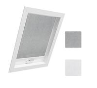 WOLTU Persiana Enrollable Ventana de Techo sin Taladrar, Cortina de Oscurecimiento Opaca, Protección Solar, Protección térmica F04 / 204, Gris 48x73 cm