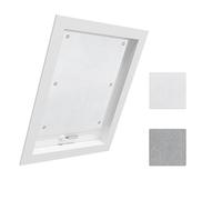 WOLTU Persiana Enrollable Ventana de Techo sin Taladrar, Cortina de Oscurecimiento Opaca, Protección Solar, Protección térmica, Blanco 96x93 cm