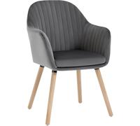 WOLTU Silla de Comedo,Terciopelo,Gris Oscuro