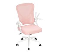WOLTU Silla de Oficina Ergonómica, Silla de Escritorio, Rosa | Soporte Lumbar y Ruedas, Función Oscilante y Giratoria de 360°, Altura y Reposabrazos Ajustable, para Estudio u Oficina