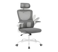 WOLTU Sillas Escritorio con Reposabrazos, Silla Escritorio Gris