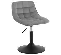 WOLTU Taburete Tocador con Respaldo, Altura Ajustable, Silla Maquillaje, con Reposapiés y Base Metalicas, Chenilla, Blanco, BH300hgr-1