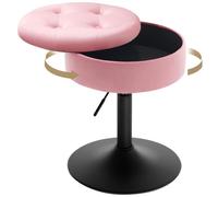 WOLTU Taburetes de Tocador, Tapa Extraible, Rosa