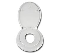 WOLTU Tapa de WC Asiento Inodoro Bisagra de Cierre Suave Instalar Rápida Antibacteriano Forma de O