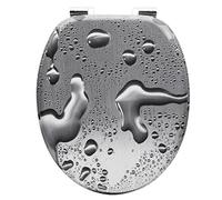 WOLTU Tapa de WC Tapa de Inodoro Asiento de Inodoro Bisagra de Cierre Suave