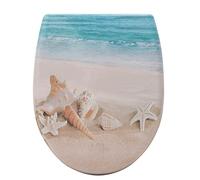 WOLTU Tapa de WC Tapa de Inodoro Asiento de Inodoro Bisagra de Cierre Suave Instalar Rápida