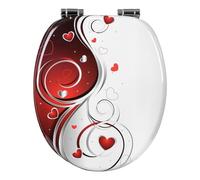 WOLTU Tapa de WC Tapa de Inodoro Asiento de Inodoro Bisagra de Cierre Suave Instalar Rápida