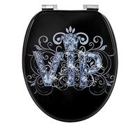 WOLTU Tapa de WC Tapa de Inodoro Asiento de Inodoro Bisagra de Cierre Suave Instalar Rápida