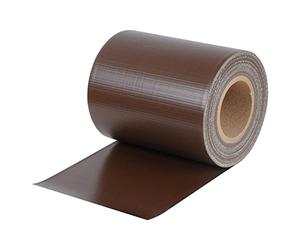 WOLTU Tiras de Pantalla de Privacidad de PVC de 450 g/m², Rollo de Valla Opaca contra el Viento y Sol 19cm x 35m, para Jardín Balcón Terraza, Incluye 25 Tiras de Sujeción, Marrón