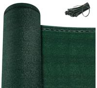 WOLTU Valla Jardin Exterior, Malla Ocultación 2x15 m, Pantalla Privacidad Protección UV para Balcón, Tejido HDPE de 180g/m², Malla Sombreo contra Viento para Huerto, Valla con Ojales y Bridas, Verde