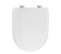 WOLTU WC Asiento para Inodoro Redondo de Cierre Lento Bisagras Fuertes,Plástico Termoestable