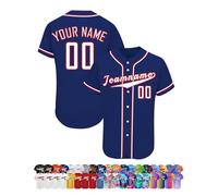 WolunLi Camiseta de béisbol Personalizada con Nombre/número/Logotipo, Camiseta de sóftbol para Hombres, Camisetas de béisbol Personalizadas para Mujeres y niños, Color 5