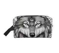 Wolves and Dream Catchers02 - Organizador de viaje con estampado de lobos y atrapasueños, bolsa de aseo para hombres y mujeres, para viajes, gimnasio diario