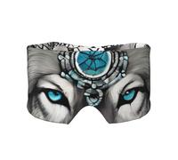 Wolves and Dream Catchers03 - Orejeras para dormir con estampado para adultos, perfecta para viajes, camping, meditación