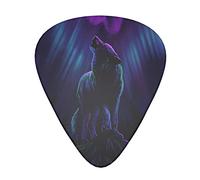 Wolves Howl in the Northern Lights Advanced púa de guitarra 12 piezas Tres grosores para bajo, guitarra eléctrica, funda para guitarra acústica
