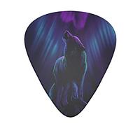 Wolves Howl In The Northern Lights Juego de púas de guitarra de 12 piezas para guitarra acústica, guitarra eléctrica, contrabajo y ukelele