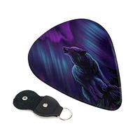 Wolves Howl In The Northern Lights - Púa para guitarra (6 piezas, para guitarra acústica, eléctrica, bajo, ukelele, fina, media y gruesa)